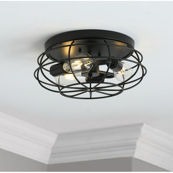 Aiwen Modern Stylish Drum Shape Novelty Metal Flush Mount Ceiling Lamp