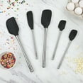 thumbnail image 3 of Tovolo Flex-Core Spatula Stainless Steel Handled Set (Set of 5) - Black, 3 of 6