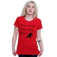 thumbnail image 3 of Crawl Walk Ninja Stealth Karate Womens Fitted Plus Size Graphic Tee Brisco Brands 2X, 3 of 5