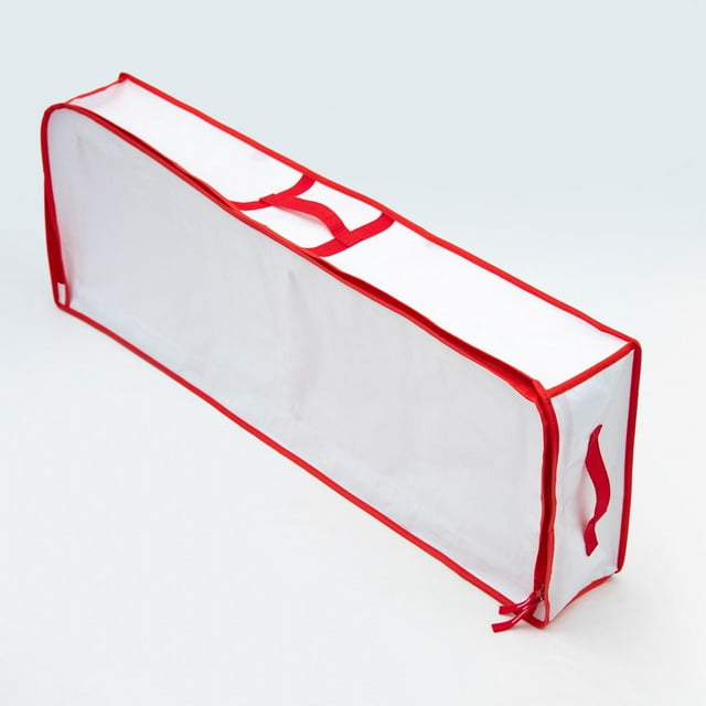 TanSiDing 1pcs Sac de Rangement de Noël, Organisateur de Décoration de Vacances avec Poignée, Grand Sac Réutilisable, Solution d'Organisation Festive pour la Maison, Conteneur de Rangement Durable avec Fermeture Éclair
