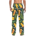 thumbnail image 4 of joogoo Men's Pajama Pants Watermelons and Leaves Cotton Long Sleepwear Lounge Pants M, 4 of 7