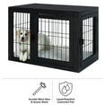 thumbnail image 2 of PETMAKER Furniture-Style 2-Door Pet Kennel & Crate for Dogs with Cushion, 2 of 7