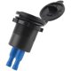 thumbnail image 1 of 12V-24V 48W USB Outlet Waterproof Charger Socket PD and QC3.0 USB Port with LED Voltage for Car Truck Golf Cart Blue, 1 of 4