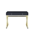 thumbnail image 2 of Coleen Vanity Desk in Black & Brass Finish, 2 of 12