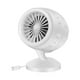 thumbnail image 1 of Ventilador de mesa portátil con aspas turbo gemelas y tecnología de circulación de aire. blanco, 1 of 7