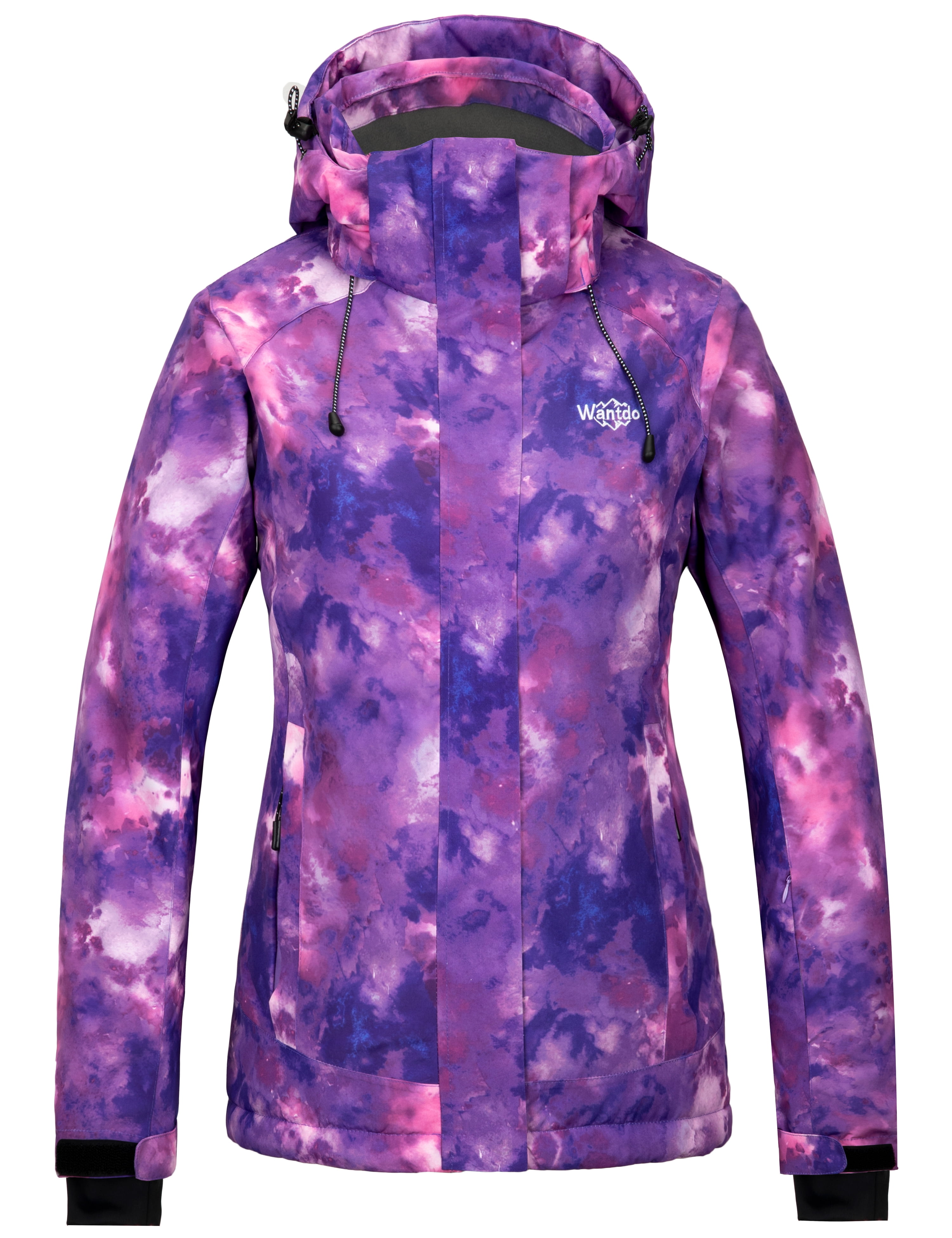 Wantdo Womens Waterproof Ski Jacket Outdoor Windproof Sports Coat Colourful Winter Snow Coats Mountain Snowboarding Jackets 
