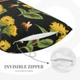 thumbnail image 5 of Daiia Bees and Sunflowers Bedding Waterproof Pillow Protector Zippered Queen – Bed Bug Proof Pillow Encasement-14"x20", 5 of 9