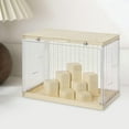 thumbnail image 5 of Countertop Display Case Storage Box Clear View Organizer Sturdy PS PET Material for Tabletop Miniature Figure Lovers, 5 of 9