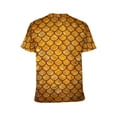 thumbnail image 2 of LAOLIUSN Men’s All Over Print Scale Pattern T-Shirt, Mermaid Dragon Scales Graphic Tee, Short Sleeve Crewneck,Sizes S-4XL, 2 of 7