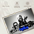 thumbnail image 6 of Elephant Stock Bodybuilding Equipment Wall Art - Horizontal Canvas Wall Art - Living Room Wall Decor - Sports Canvas - Gray And White Decor - 51" x 34", 6 of 8
