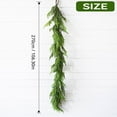 thumbnail image 2 of Prelit Norfolk Pine Christmas Garland with 50 LED Lights – Real Touch Faux Greenery Garland for Holiday Indoor Mantle, Table, and Christmas Decorations 9Ft, 2 of 7