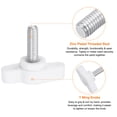 thumbnail image 4 of Uxcell 10 Packs M5 x 14mm Male Thread T/Z Wing Knobs Thumb Screw Clamping Knobs Grip White, 4 of 5
