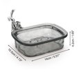 thumbnail image 4 of Unique Bargains 1 Pc Waterproof Soap Holder Rabbit Pattern Gray Soap Holder for Bathroom 5.51"x4.13"x1.65", 4 of 6