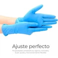 thumbnail image 3 of Paquete de 100 Guantes de Nitrilo Sintetico Nitriblend Color Azul Talla L |Protección Personal | No Estéril | Sin Polvo |De un solo uso | Sin Látex, 3 of 5