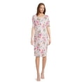 thumbnail image 3 of Time and Tru Women’s Maternity Ruched Dress, Sizes S-2XL, 3 of 6