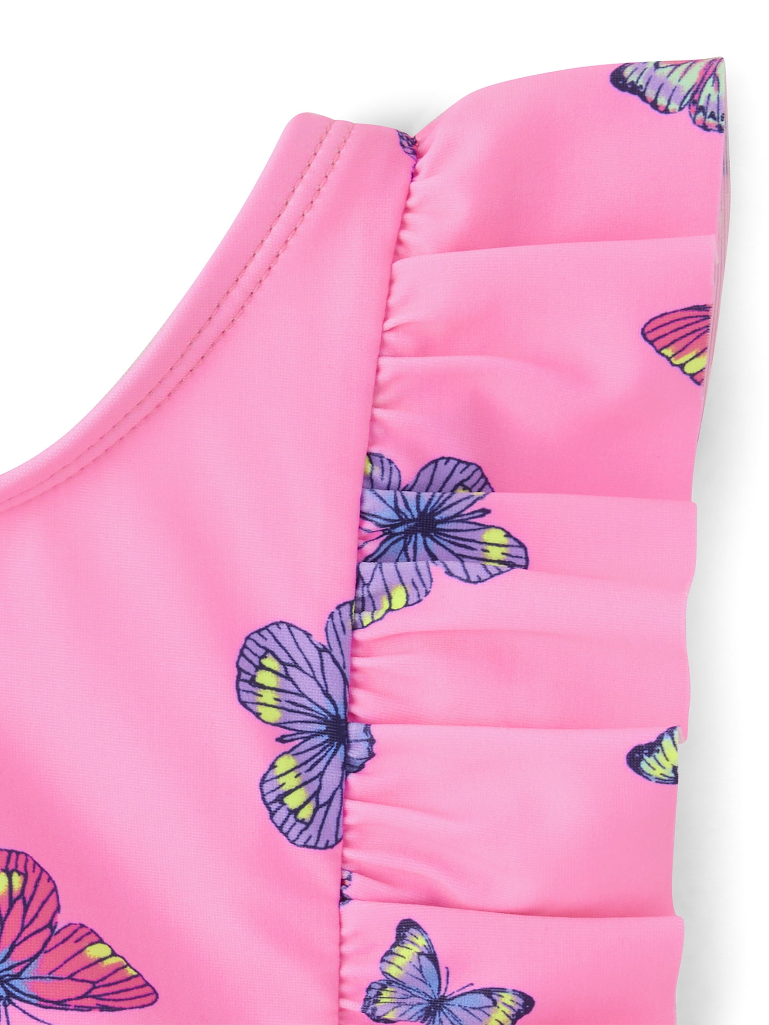 The Children's Place Baby & Toddler Girls Sleeveless Flutter One Piece Swimsuit, Sizes 6M-5T