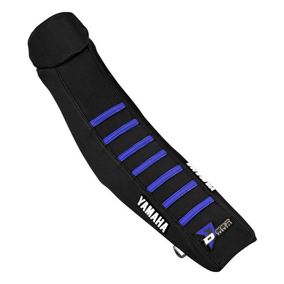 D'Cor Visuals Gripper Seat Cover Ribbed Black/Blue