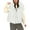 White Vest, variant on Women's Puffer Vest Stand Collar Zip Up Padded Vests Sleeveless Quilted Jackets with Pockets White L