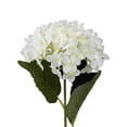 thumbnail image 2 of Limei 1 Bouquet 16.5In Artificial Hydrangea Silk Flowers Bouquet Faux Hydrangea Stems for Wedding Centerpieces Home Decor (White), 2 of 7