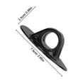 thumbnail image 2 of 8 piezas de soporte fijo para motor de kayak, hebilla, propulsor, asiento, gancho para motor fueraborda (negro), 2 of 8
