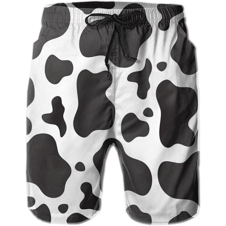 Cow print store shorts mens