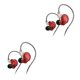 thumbnail image 2 of Seitruly Auriculares con cable Auriculares intrauditivos Ergonómicos 3.5 mm Running HD Auriculares de alta Teléfonos móviles Computadoras Rojo 2Conjunto, 2 of 6