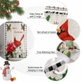 thumbnail image 6 of Christmas Shower Curtain, Xmas Poinsettia Botanical Black Plaid Waterproof Fabric Shower Curtains with 12 Hooks, Bathroom Curtain Set for Bathroom Accessories Decor, 60 x 72 Inches, 6 of 9