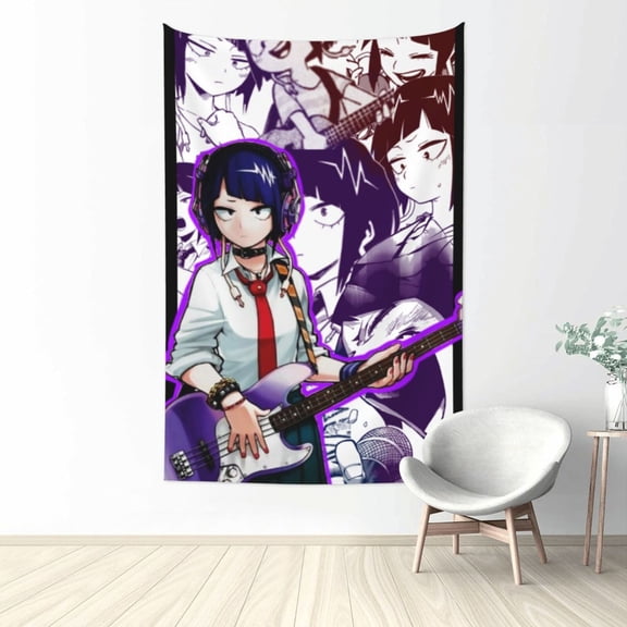 My Hero Academia Kyouka Jirou Tapestry Wall Hanging Home Decoration Wall Blanket Dormitory Living Room Bedroom Backdrop Poster( 60x40inch)