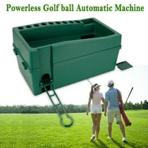 Fichiouy Automatic Golf Ball Dispenser Golf Trainging Machine with Cue Holder Green