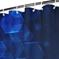 thumbnail image 4 of 72x72 Inch Fabric Shower Curtain Waterproof Polyester, Abstract Geometric Print, 4 of 6