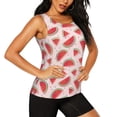 thumbnail image 2 of Gaeub Watermelon Women's Workout Tank Tops Lightweight Sleeveless Shirts for Women for Athletic Running Tennis Yoga - Large, 2 of 9