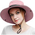 thumbnail image 2 of Chapeau de Soleil pour Femmes, Protection UV Été, UPF 50+, Chapeau de Queue de Cheval pour Plage, Jardin, Pêche, Randonnée, 2 of 4