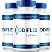 (3 Pack) Odiflex - Advanced Ear Support, Natural Formula to Promote Inner Ear Health, Maximum Strength Tinnitus Supplement, Official Auditory Pills, Odi Flex Reviews (180 Capsules)