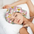 thumbnail image 5 of Cute Avocado Egg Leaves Silk Bonnet for Sleeping Women Men, Adjustable Elastic Satin Bonnet Bonnet for Sleeping, Soft Similar Silk Curly Cuteness Hair Bonnet for Sleeping, 5 of 7