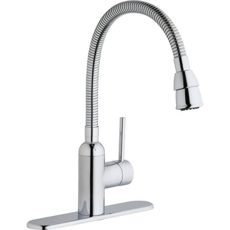 - Elkay LK2500CR Pursuit Flexible Spout Laundry/Utility Single-Hole Faucet, Chrome