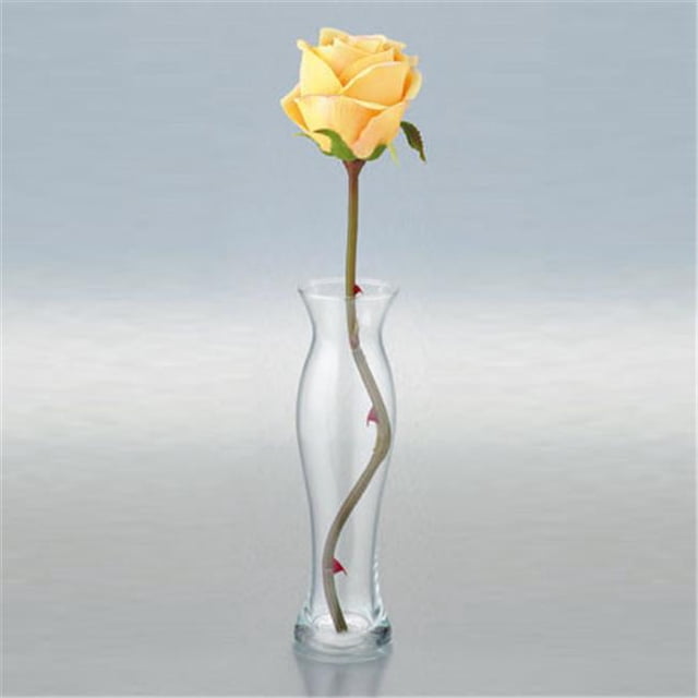 Vase en Verre de 9 x 2,5 Po, Transparent