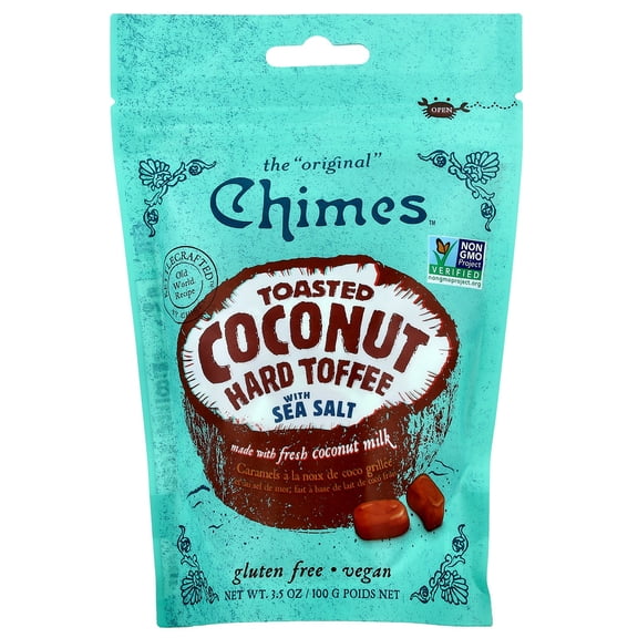 Chimes Toasted Coconut Hard Toffee With Sea Salt, 3.5 Oz