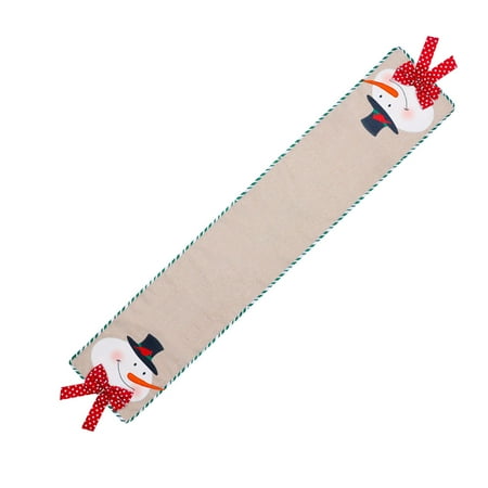 

NEGJ Christmas Decoration Xmas Holiday Lace Table Runner Decoration Its A Girl Banner Rose