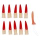 thumbnail image 1 of Juego de 11 uñas postizas de bruja zombi con forma de nariz larga, decoración para fiestas, 1 of 6
