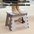 thumbnail image 4 of Foldable Portable Stool, Lightweight Compact Indoor Outdoor Small Stool, Sturdy Adults Camping Stool, Convenient Train Fishing Chair, Easy-to-Carry Travel Stool for Various Occasions, Gray, 1pc, 4 of 6