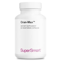 SuperSmart - Cran-Max 500mg per Day (Patented) - Cranberry Supplement | Non-GMO & Gluten Free - 60 Vegetarian Capsules