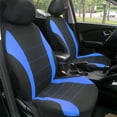 thumbnail image 4 of LOVIVER 9pcs Blue Car SUV 5-Seats Seat Cover Polyester Front+Rear Cover Protector, 4 of 8