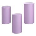 thumbnail image 2 of Mornei 3 Pieces Cylinder Pedestal Stands Slipcovers,Cylinder Plinth Stand Covers Plinth, 2 of 9
