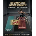 thumbnail image 6 of Extra Large Exercise Mat 4 x 6 FT to 6 x2 FT x 8mm Thick Non-Slip Ultra Durable Workout Mats for Home Gym Flooring, with Resistance Bands & Storage Bag, Shoes-Friendly Yoga Mat for Cardio, Fitness, 6 of 6