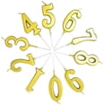 thumbnail image 4 of 10Pcs Birthday Cake Number Candle 3D Number Shape Cake Decoration For Celebrations Golden Party Atmosphere Enhancement, 4 of 5