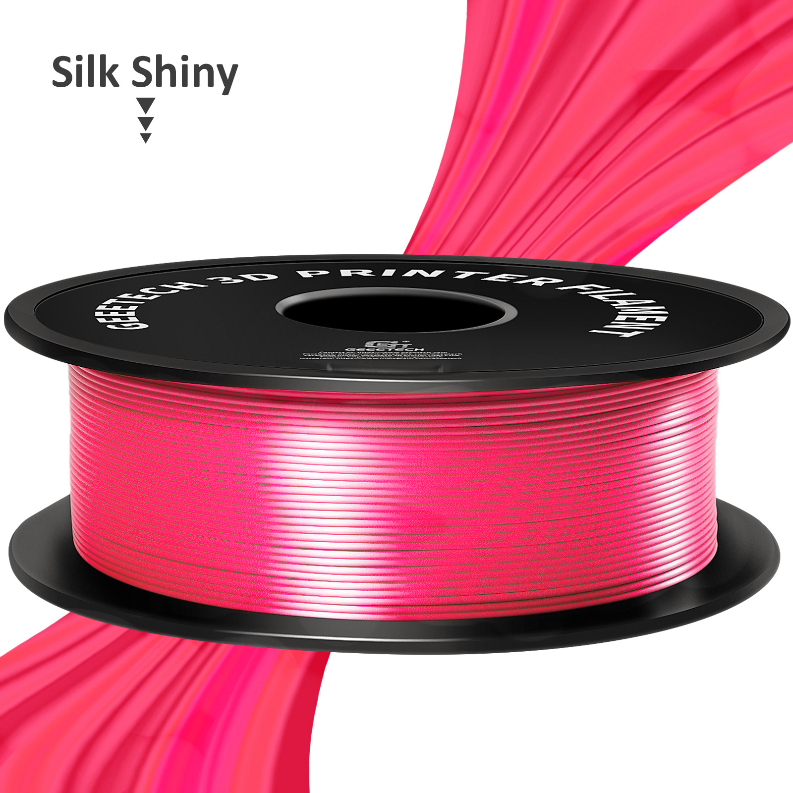 GEEETECH 3D Printer silk magenta PLA Filament 1.75mm 1kg Spool (2.2lbs),Dimensional Accuracy +/- 0.03mm