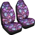 thumbnail image 3 of Xoenoiee Colorful Butterfly Print Car Seat Cover Auto Decorative Accessories, Breathable Universal Car Front Seat Cover Comfortable Material, 3 of 6