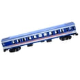 thumbnail image 3 of Tren de juguete a escala HO 1:87, coche de pasajeros de plástico, juguete retro, regalo para niños Azul, 3 of 7