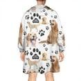 thumbnail image 2 of Golden Retriever Wearable Oversized Blanket,Wearable Blanket Hoodie for Adults,Cozy Hooded Blankets with Super Pockets,Super Warm Fuzzy Pullover for Women & Men, 2 of 6