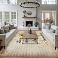 thumbnail image 3 of Yellow Sunflowers Large Area Rugs 6x9 ft You Are My Sunshine Butterflies Vintage Newspapers Washable Rug Non Slip Indoor Carpet Absorbent Floor Mat for Living Room Bedroom Dining Room, 3 of 9